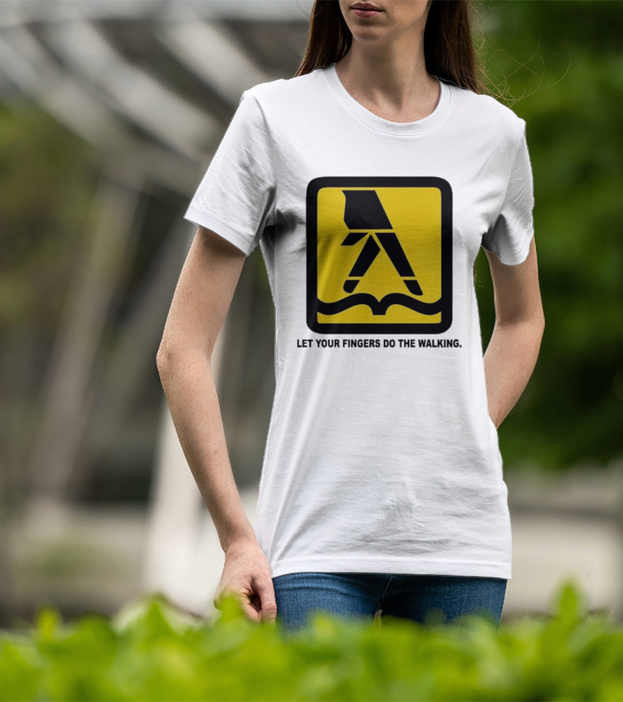 Yellow Pages Let Your Fingers Do The Walking Iconic T-Shirt