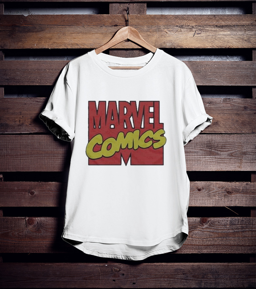 Marvel Comics Retro 1990 Bold Red Yellow T-Shirt