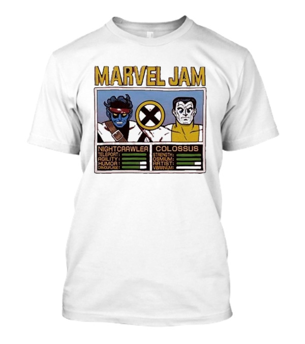 Marvel Jam Nightcrawler Colossus Teleport Agility Strength Osmium T-Shirt