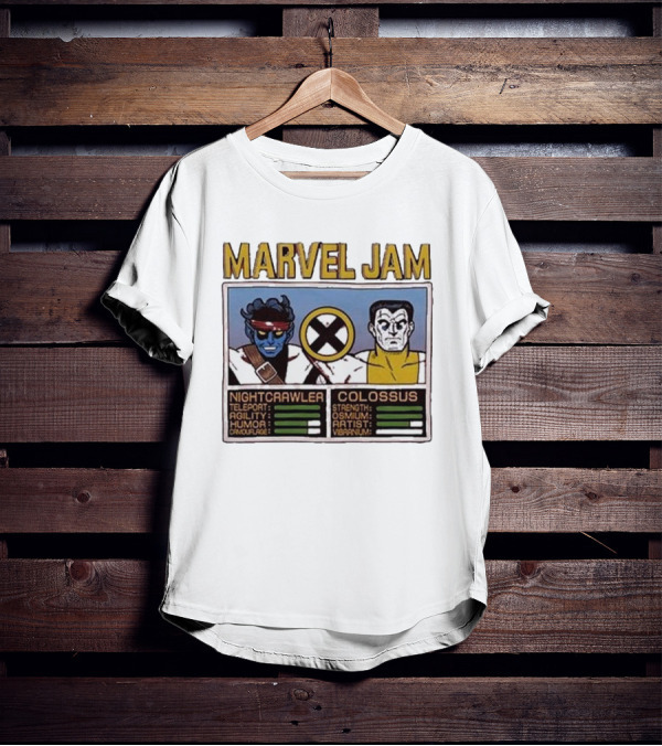 Marvel Jam Nightcrawler Colossus Teleport Agility Strength Osmium T-Shirt
