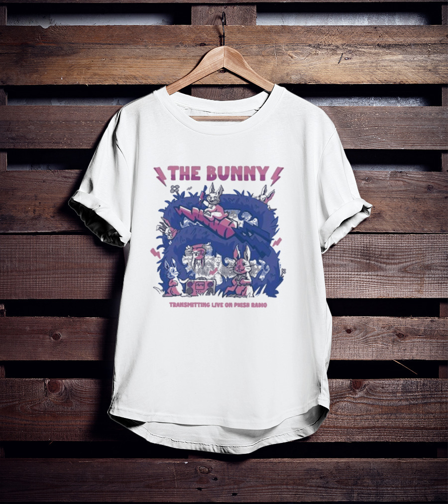 The Bunny Transmitting Live On Phish Radio Navy Broadcast Scene T-Shirt