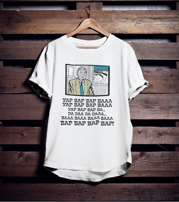 Yap Bap Bap Baaa Richie Cricket Commentary Scenes Text T-Shirt
