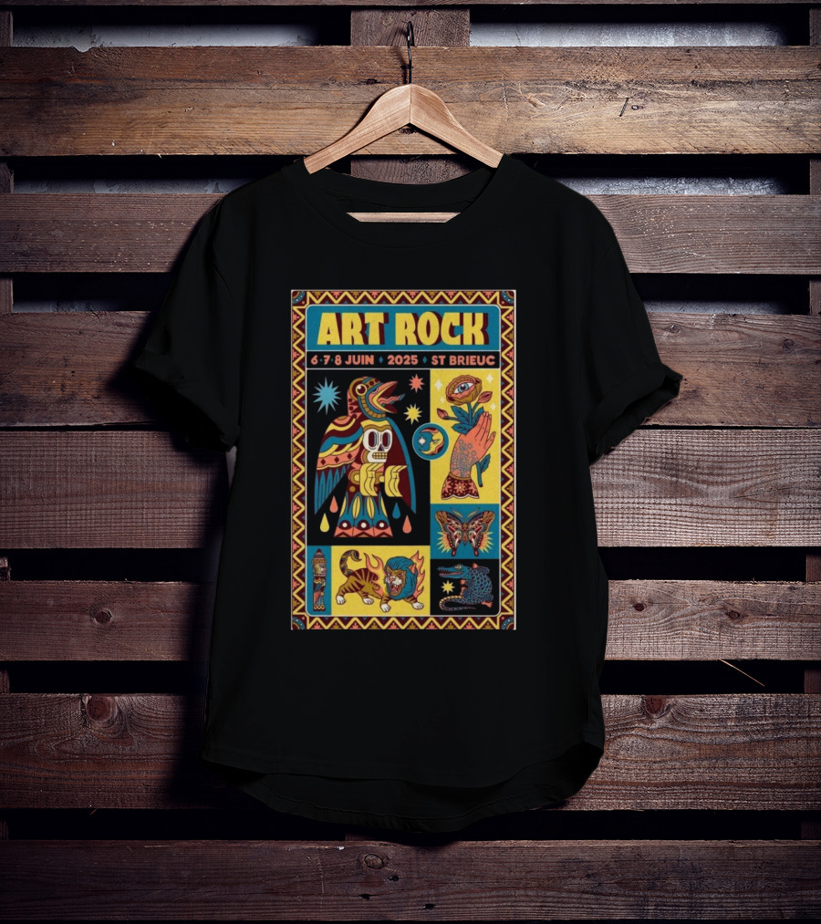 Art Rock Festival 2025 St Brieuc June 6-8 Bretagne France T-Shirt