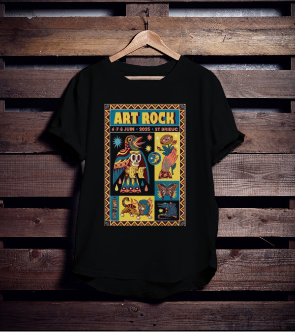 Art Rock Festival 2025 St Brieuc June 6-8 Bretagne France T-Shirt