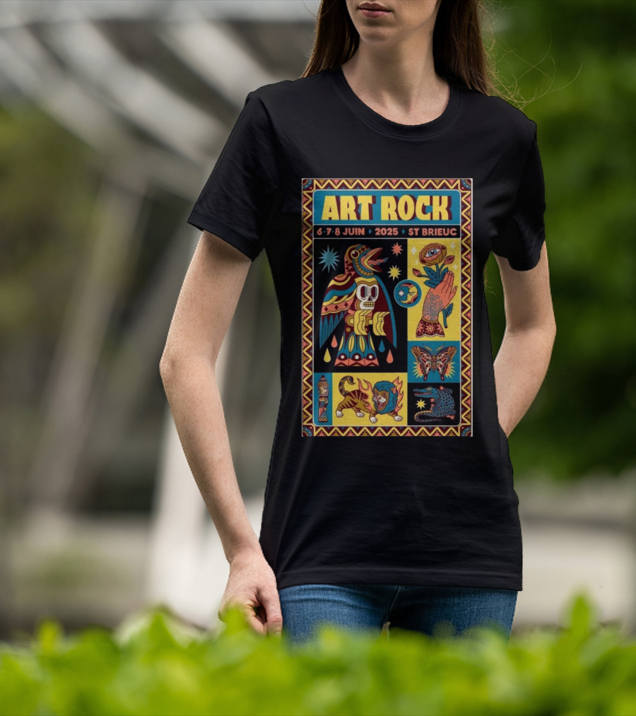 Art Rock Festival 2025 St Brieuc June 6-8 Bretagne France T-Shirt
