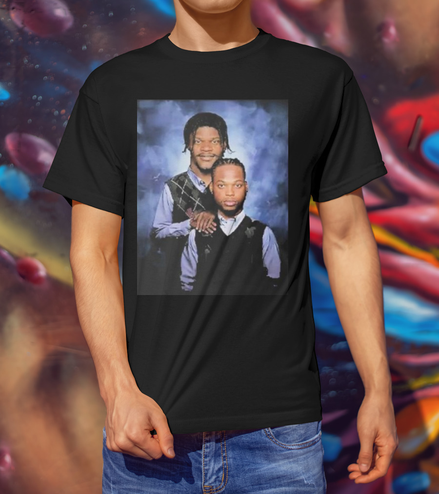 Lamar Jackson And Derrick Henry Step Brothers Movie Parody Baltimore Ravens T-Shirt
