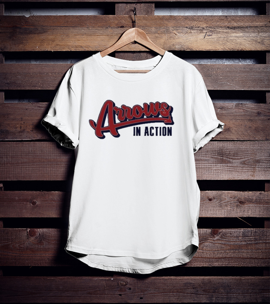 Arrows In Action Vintage Athletic Script T-Shirt