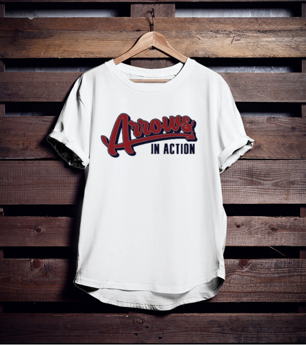 Arrows In Action Vintage Athletic Script T-Shirt