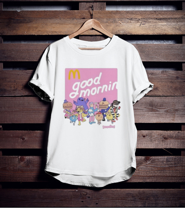 Doodles X McDonald's Good Mornin' Crew Vintage Characters T-Shirt