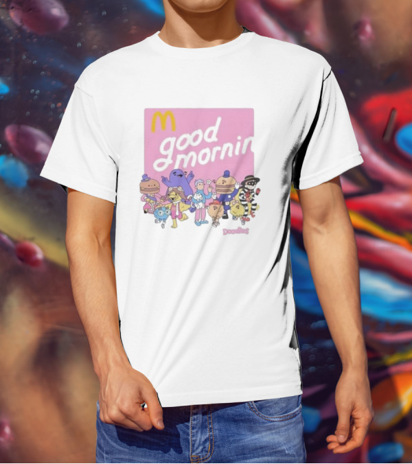 Doodles X McDonald's Good Mornin' Crew Vintage Characters T-Shirt
