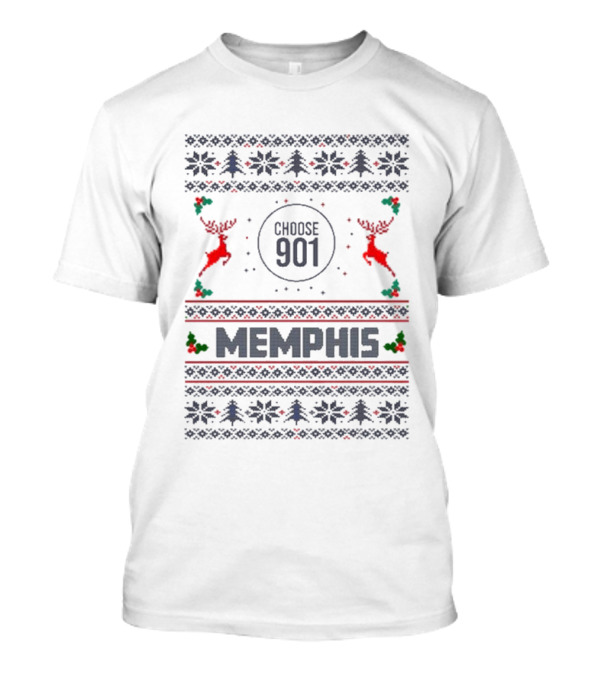 Choose 901 Memphis Christmas Holiday T-Shirt