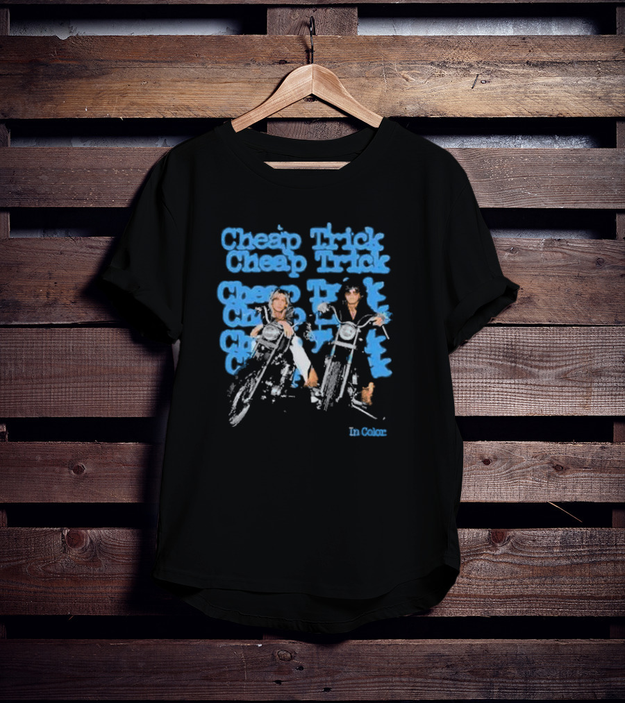Cheap Trick In Color Motorcycle Riders T-Shirt