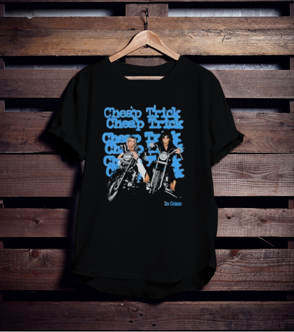 Cheap Trick In Color Motorcycle Riders T-Shirt