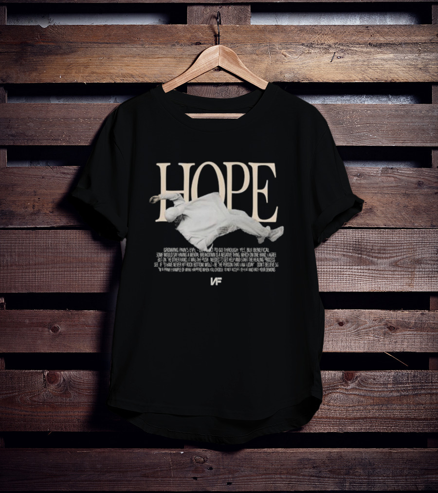 NF Real Music Hope Floating Figure Text Inspirational Choices T-Shirt
