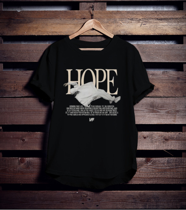 NF Real Music Hope Floating Figure Text Inspirational Choices T-Shirt