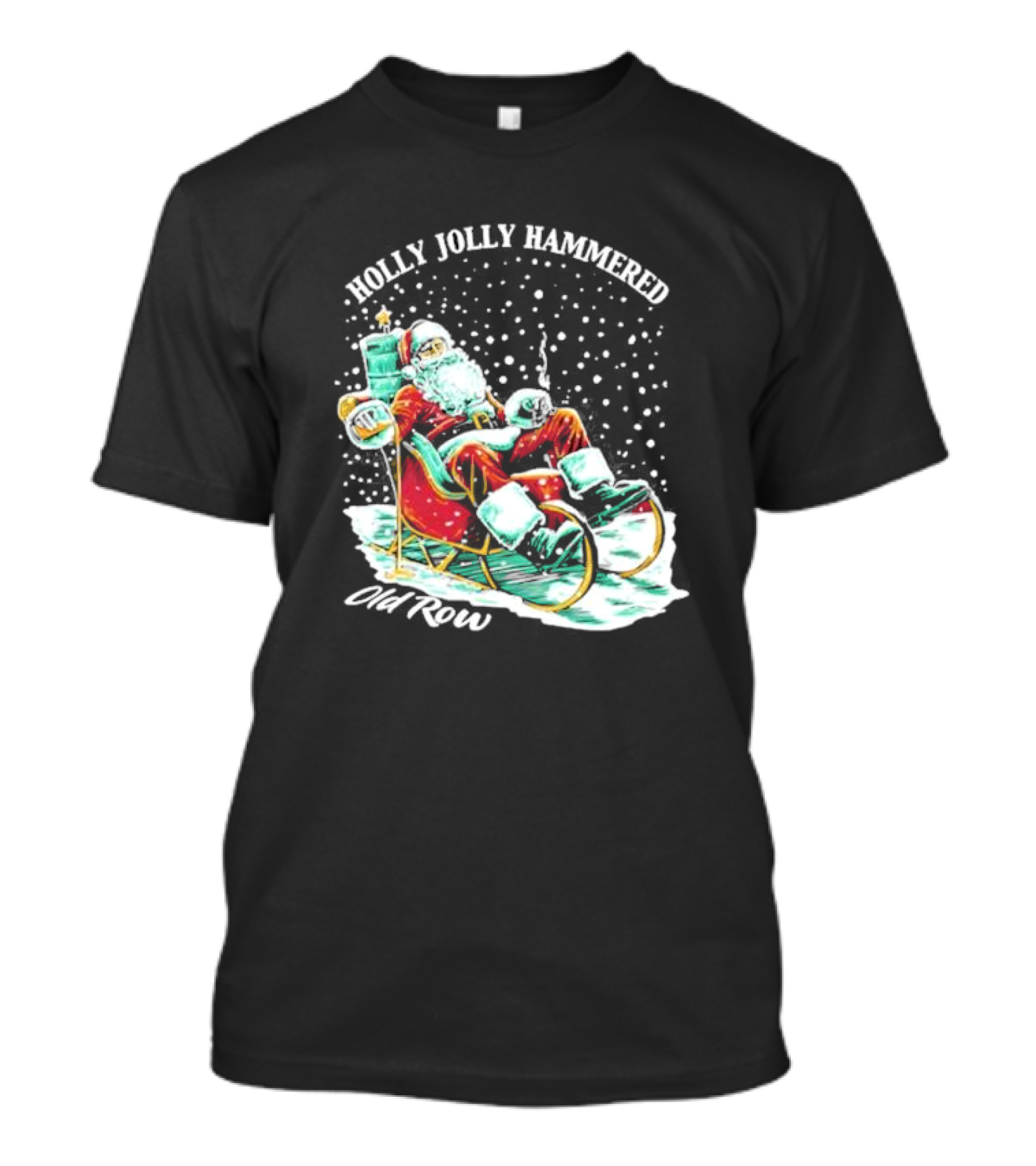 Holly Jolly Hammered Santa Old Row T-Shirt