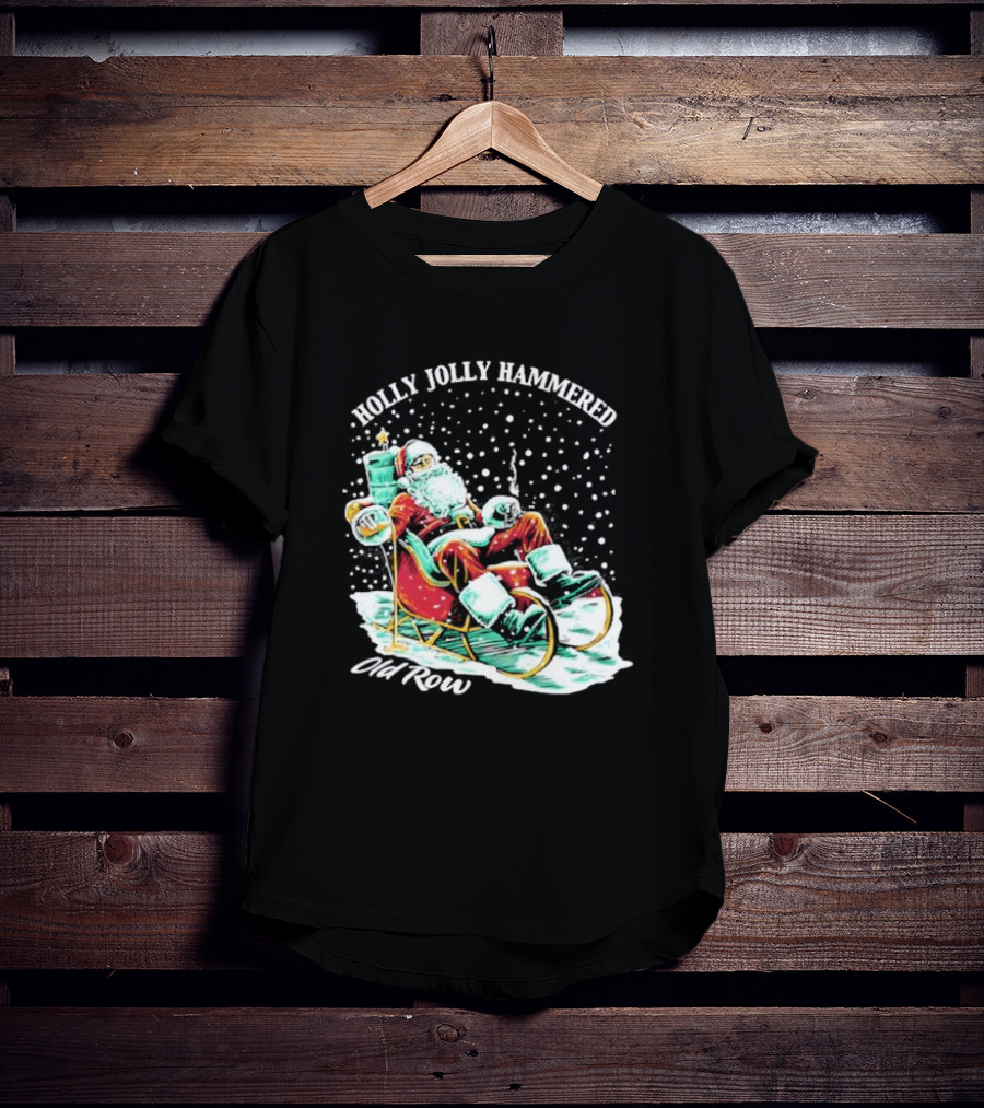 Holly Jolly Hammered Santa Old Row T-Shirt