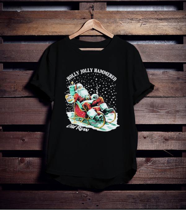 Holly Jolly Hammered Santa Old Row T-Shirt