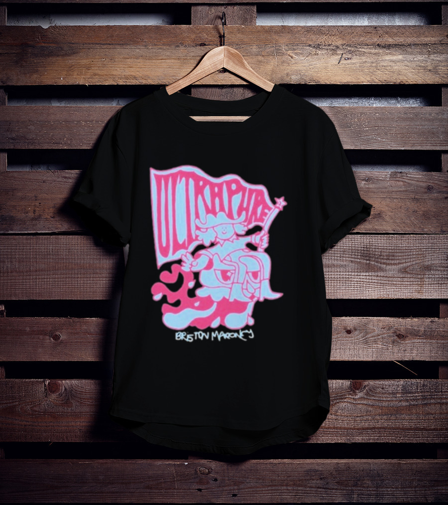 Briston Maroney Ultrapure Pink And Blue Caricature T-Shirt