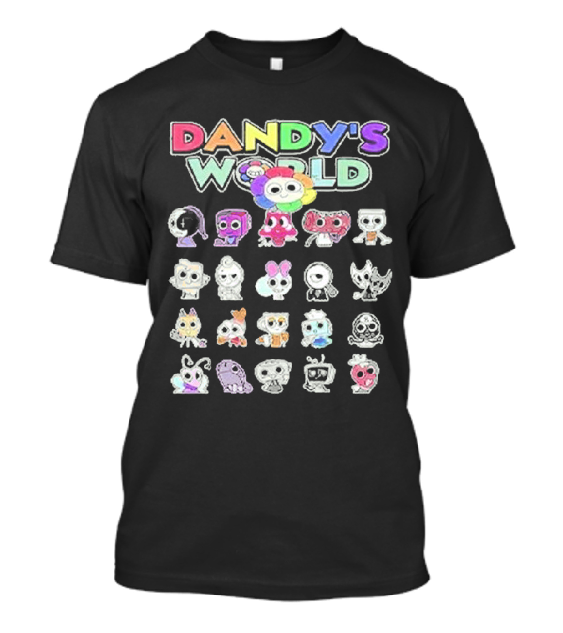 Dandy's World Colorful Characters Ensemble T-Shirt