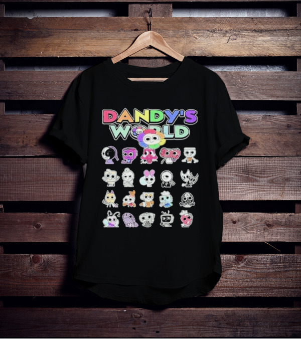 Dandy's World Colorful Characters Ensemble T-Shirt