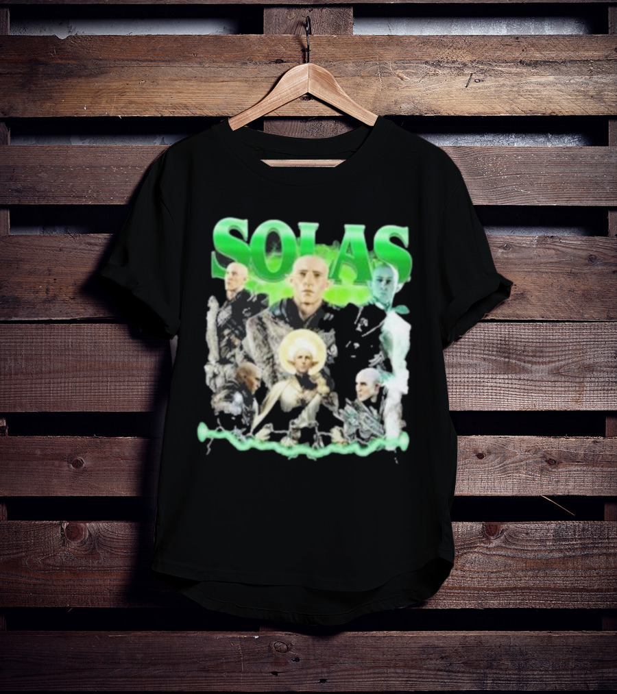 Solas Dragon Age Multiple Portraits Green Aesthetic Fan T-Shirt