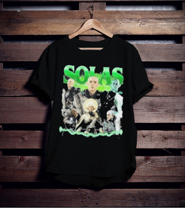 Solas Dragon Age Multiple Portraits Green Aesthetic Fan T-Shirt