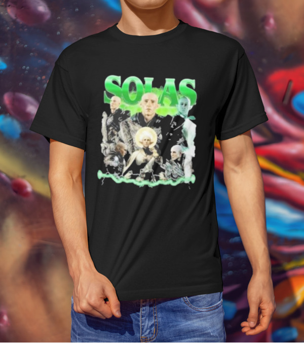 Solas Dragon Age Multiple Portraits Green Aesthetic Fan T-Shirt