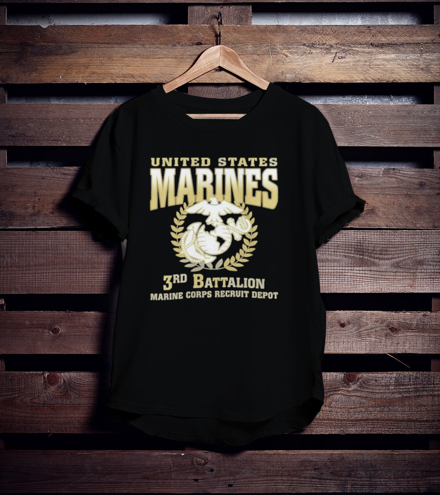 United States Marines 3rd Battalion Marine Corps Recruit Depot Emblem T-Shirt