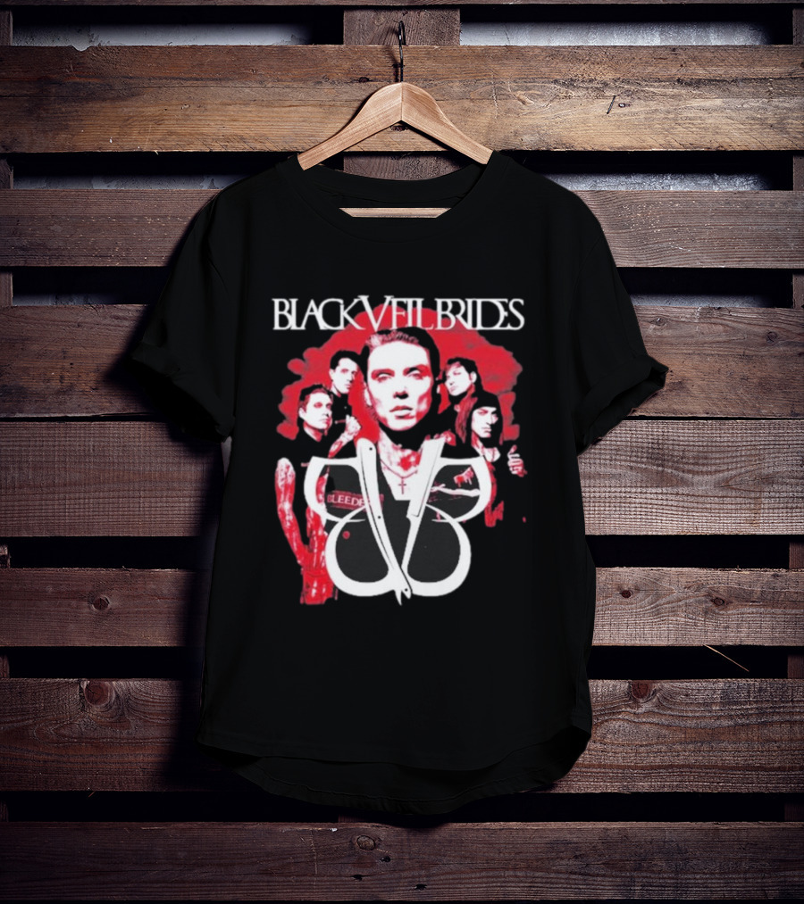 Black Veil Brides Bleeding Red Band T-Shirt