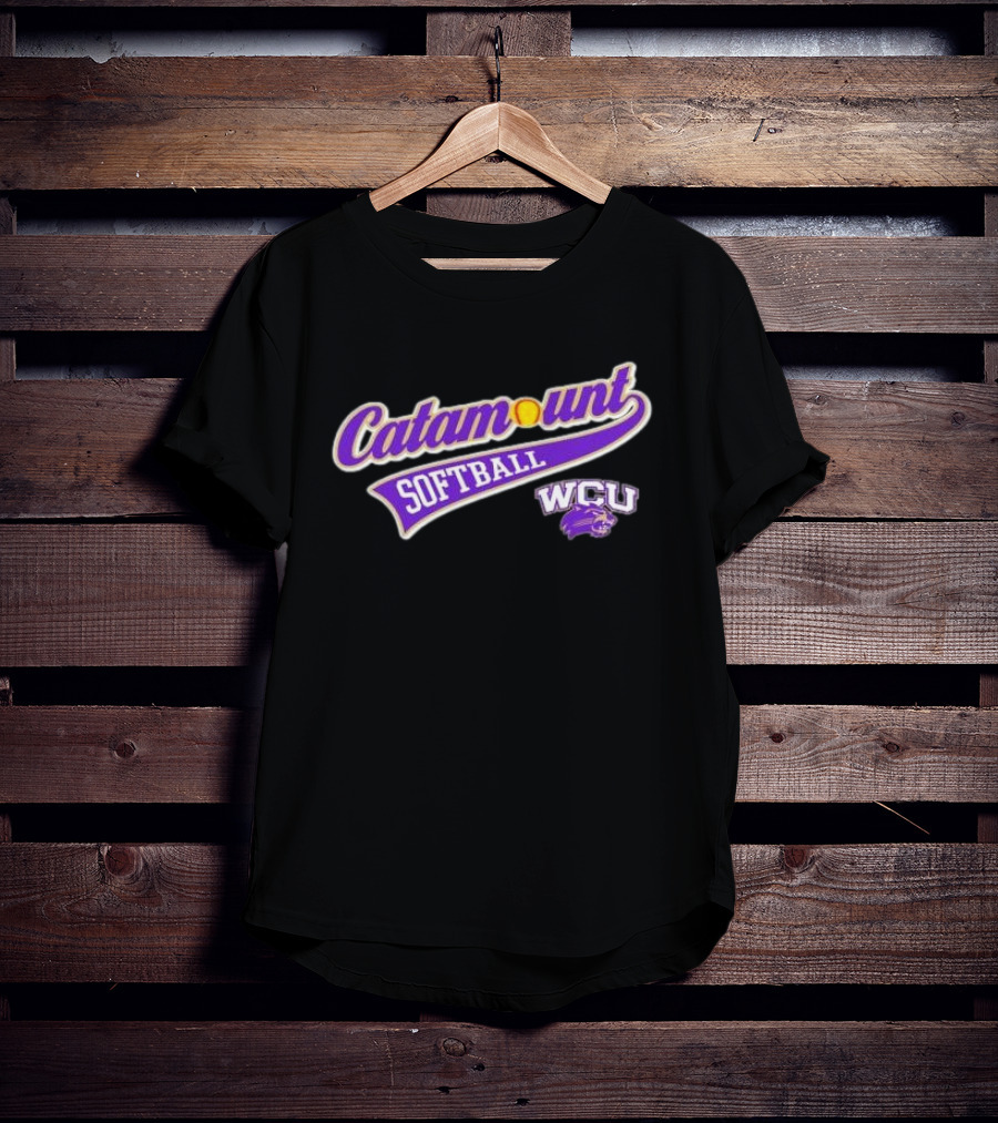 Catamount Softball WCU Western Carolina University T-Shirt