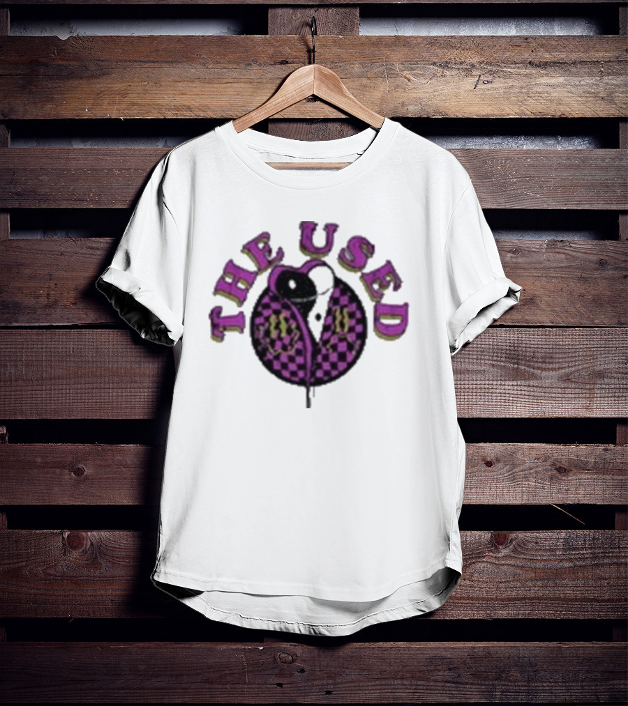 The Used Intertwined Yin Yang Checkered Heart T-Shirt