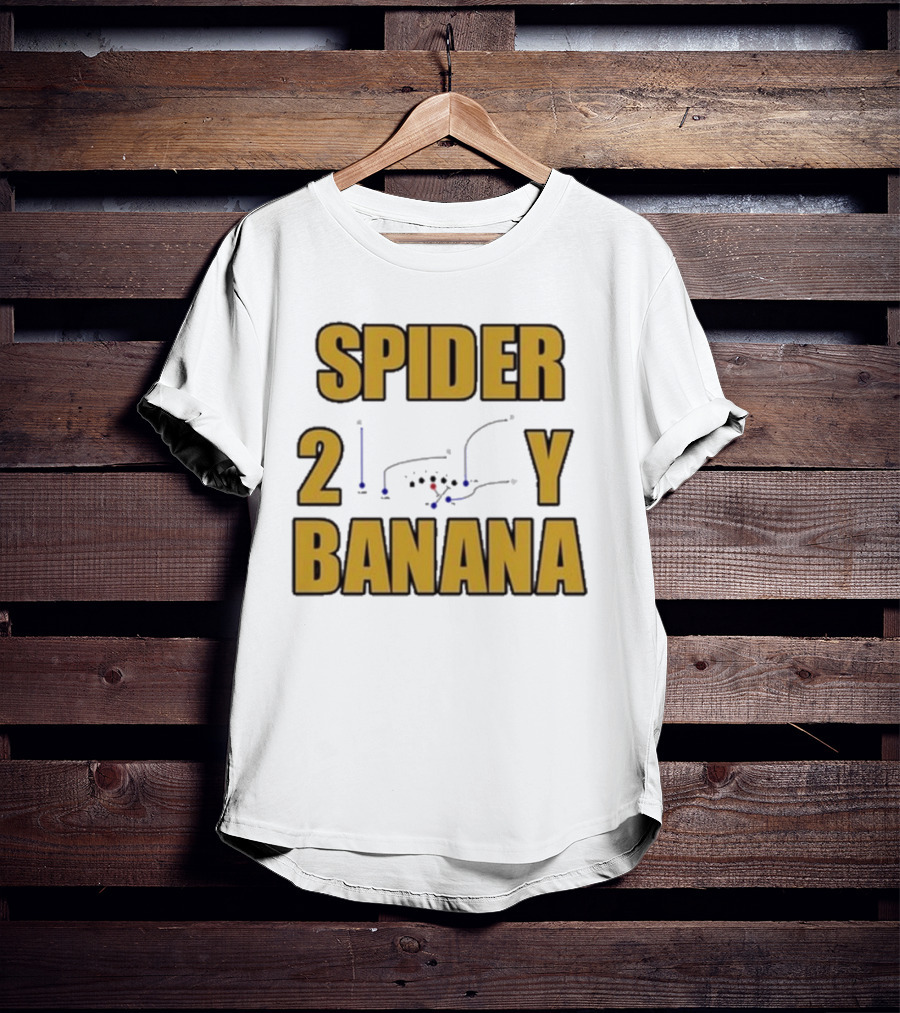 Jon Gruden Spider 2 Y Banana Football Play Diagram T-Shirt