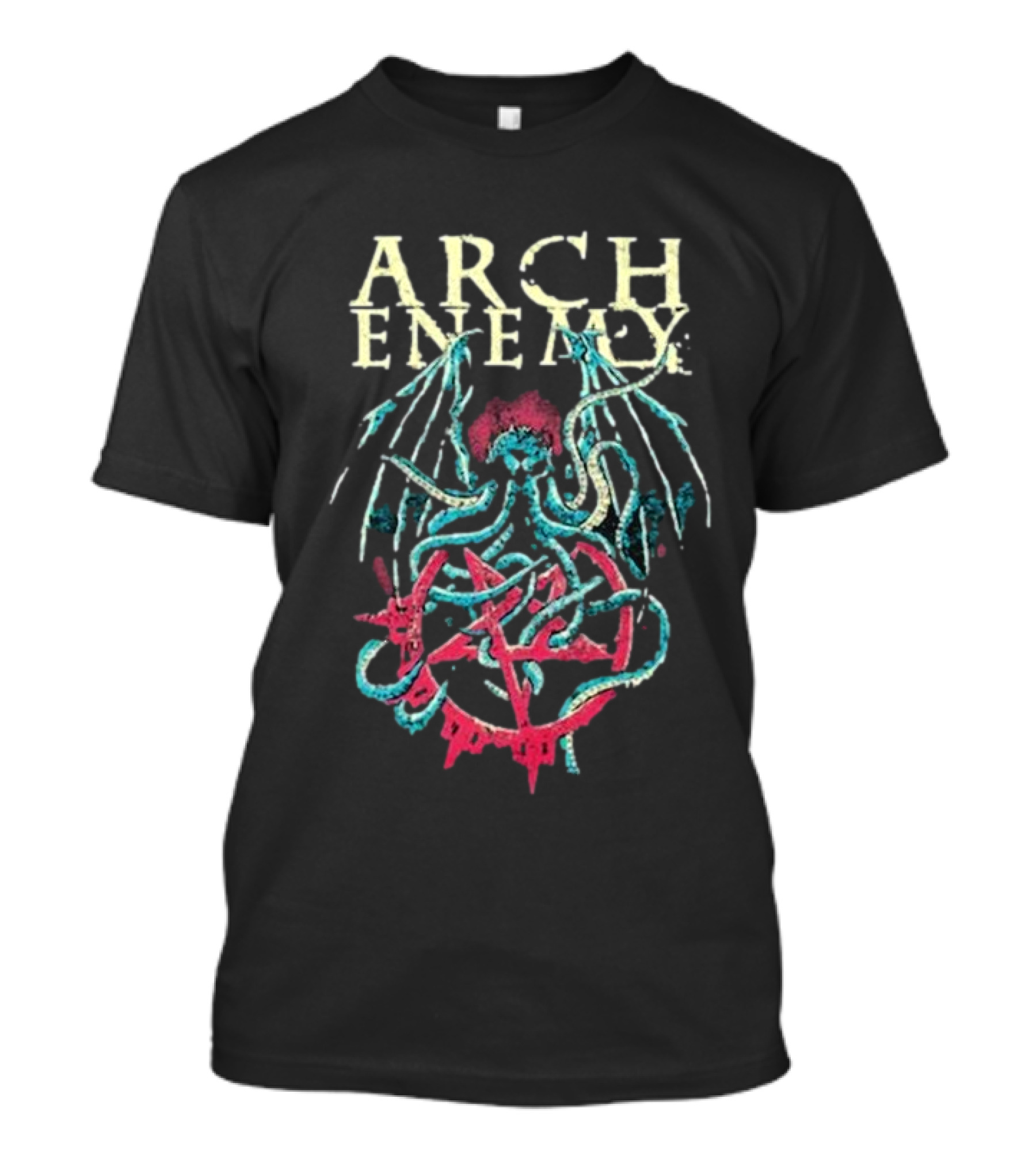 Arch Enemy Cthulhu Pentagram Wings T-Shirt