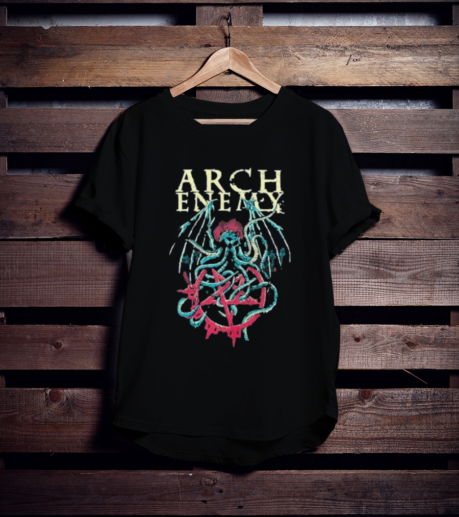 Arch Enemy Cthulhu Pentagram Wings T-Shirt
