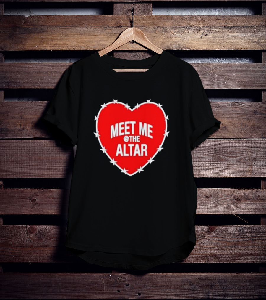Meet Me At The Altar Heart With Star Border T-Shirt
