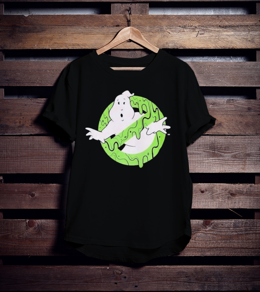 Ghostbusters Slime Logo Green Kids T-Shirt