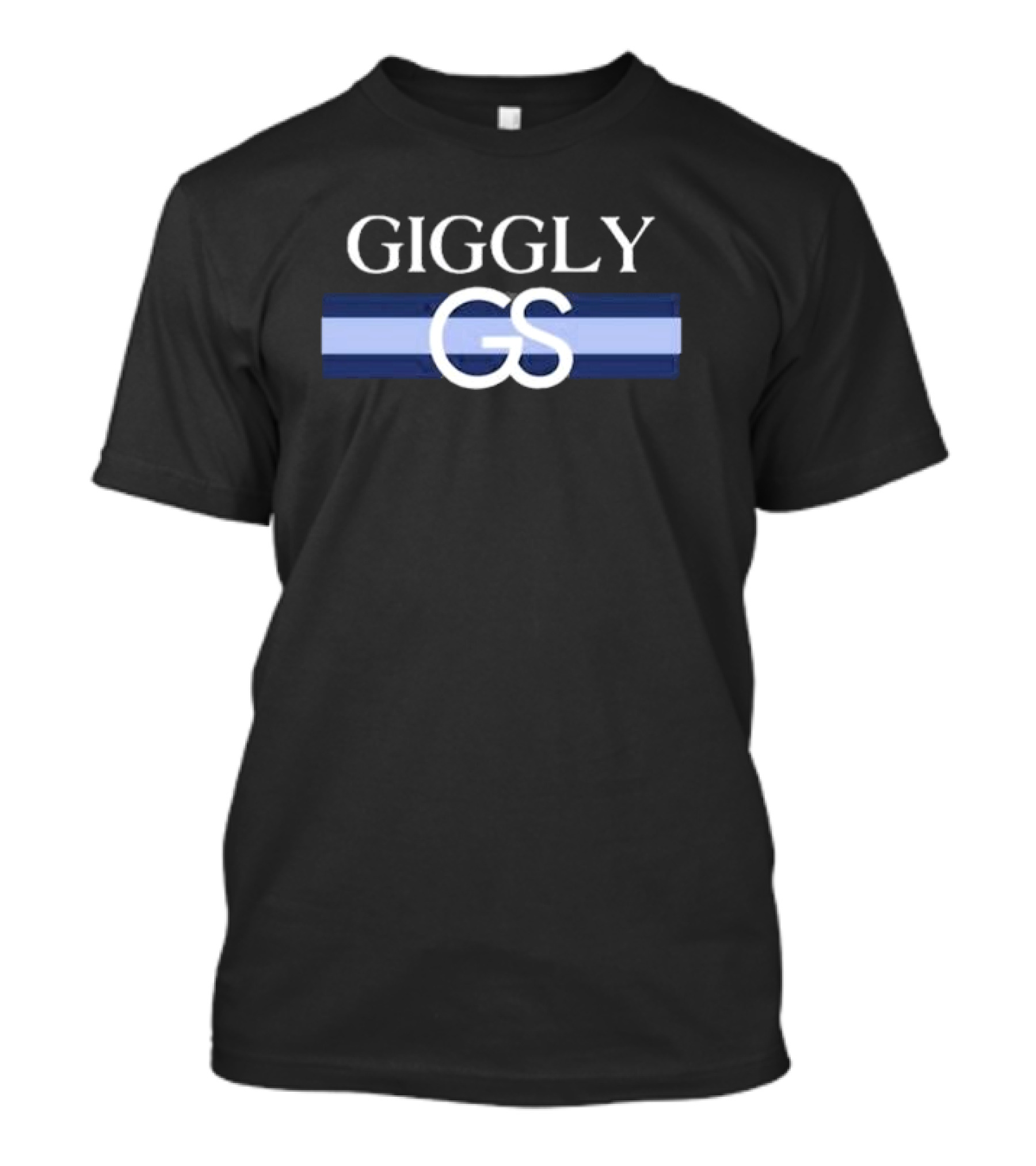Giggly GS Monogram Blue Stripes T-Shirt