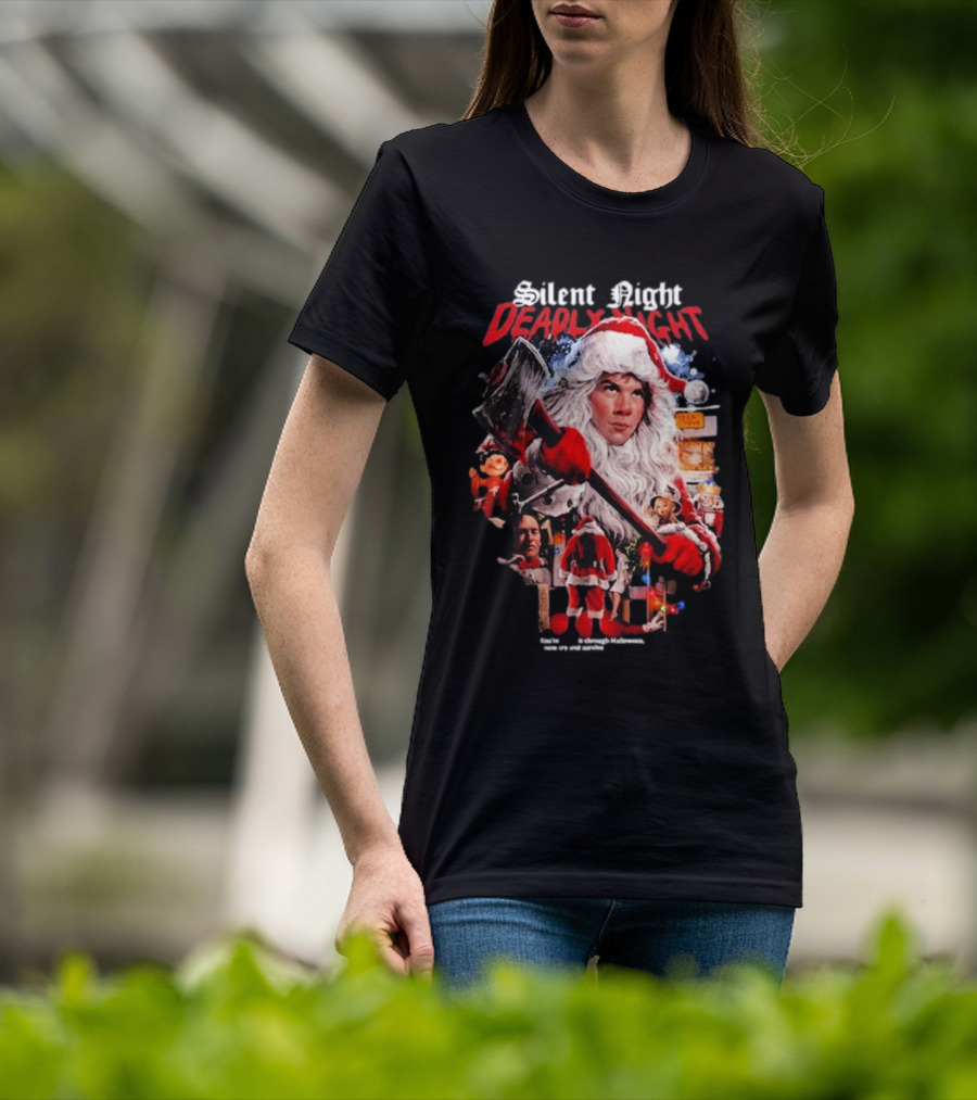 Silent Night Deadly Night Gutter Garbs Christmas Horror Santa Axe T-Shirt
