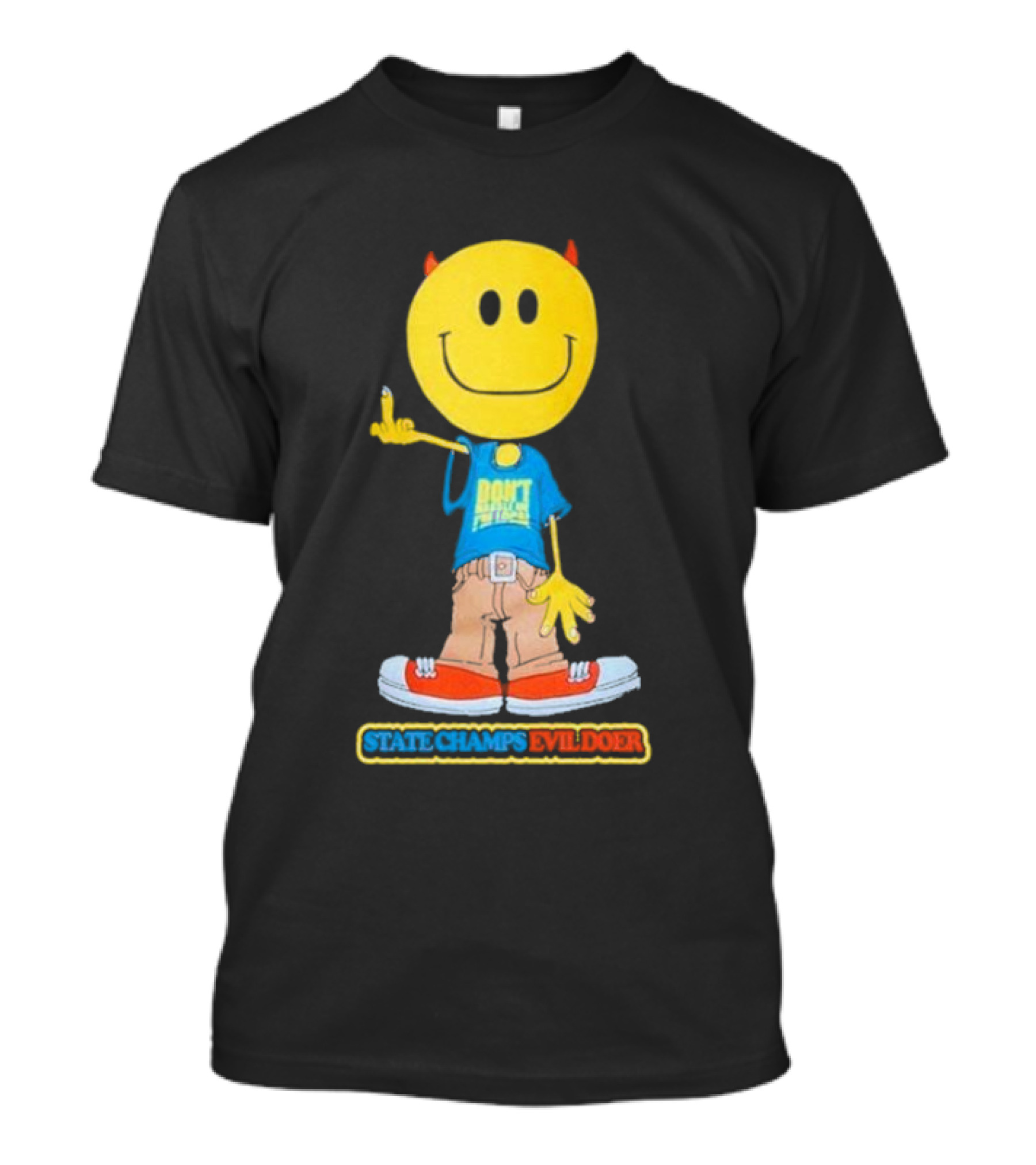 State Champs Evil Doer Don't Panic Emoji Collab T-Shirt