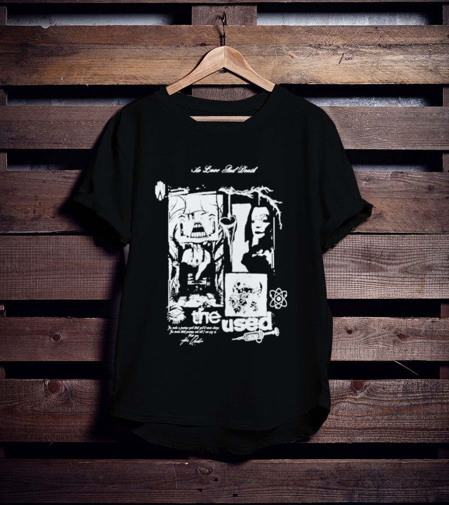 The Used Albums No Love And Death In Love And Death T-Shirt
