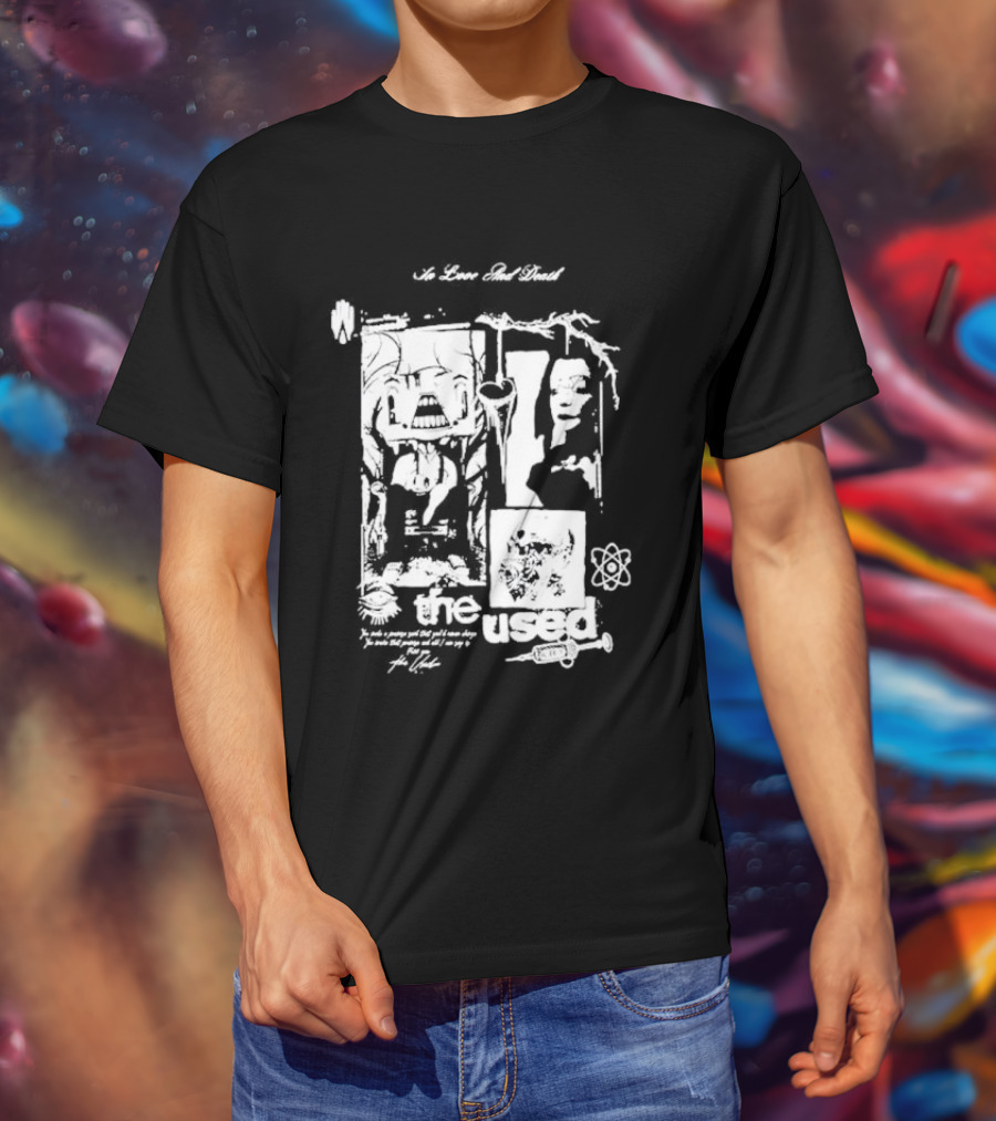The Used Albums No Love And Death In Love And Death T-Shirt