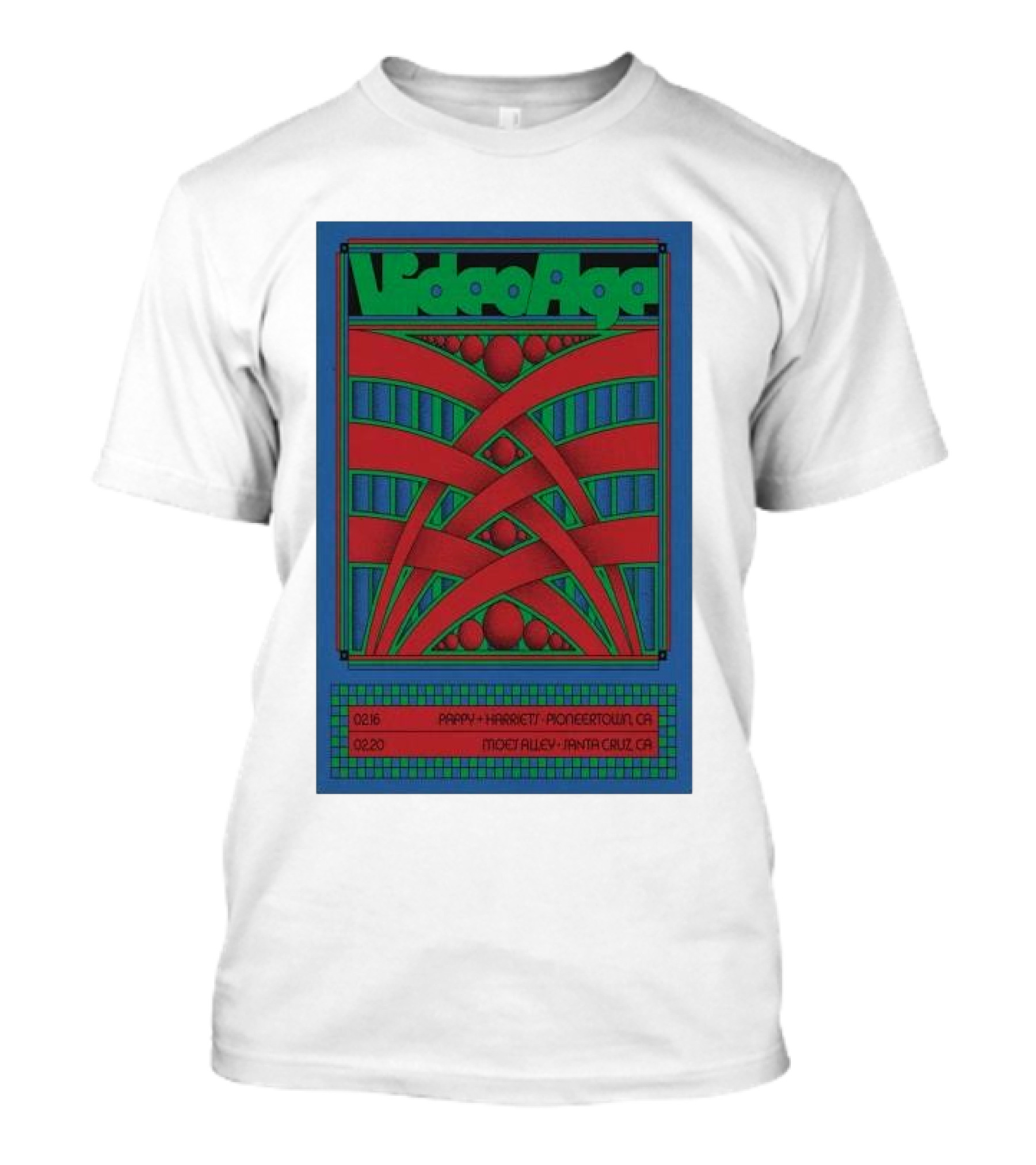 Video Age Pappy Harriet's Pioneertown Moes Alley Santa Cruz Feb 16 20 2025 T-Shirt