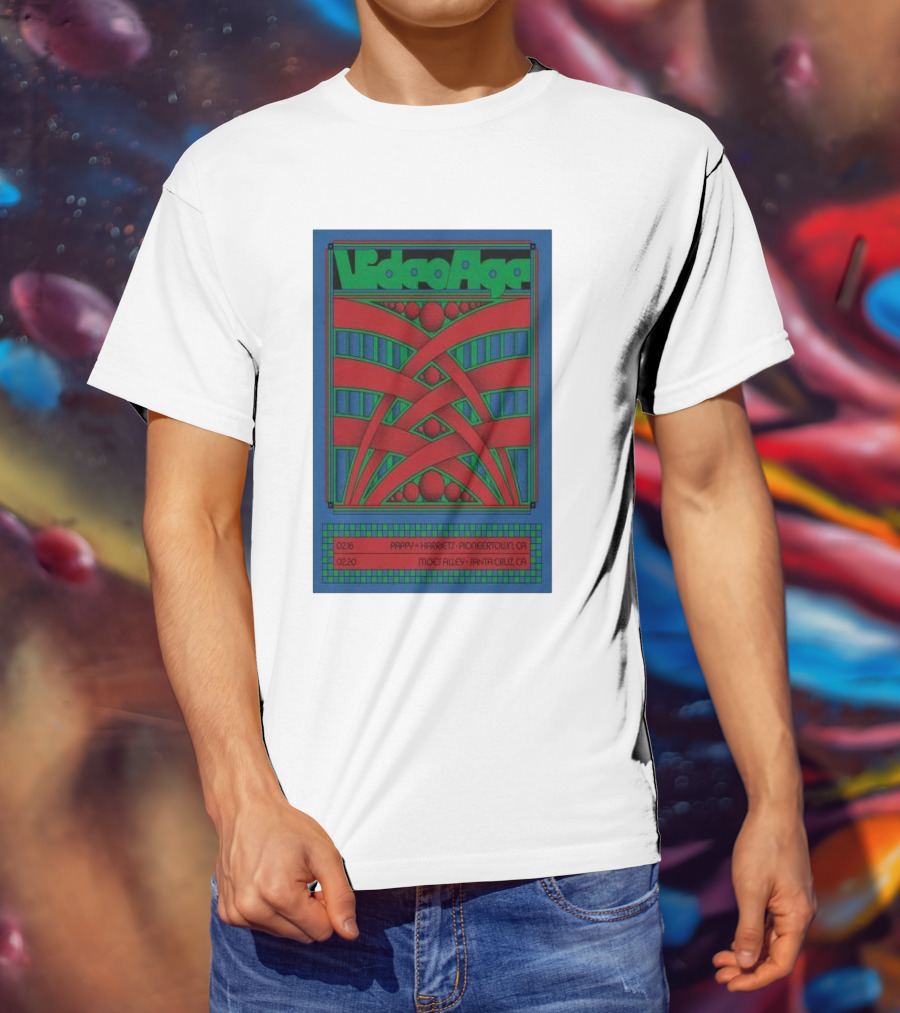 Video Age Pappy Harriet's Pioneertown Moes Alley Santa Cruz Feb 16 20 2025 T-Shirt