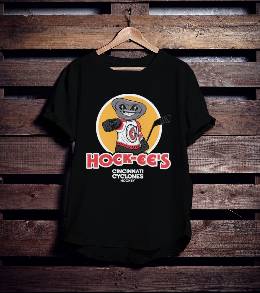 Hock-ee’s Cincinnati Cyclones Hockey Cartoon Mascot T-Shirt