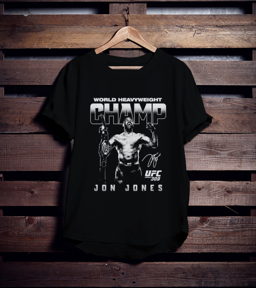 World Heavyweight Champ Jon Jones UFC 309 T-Shirt