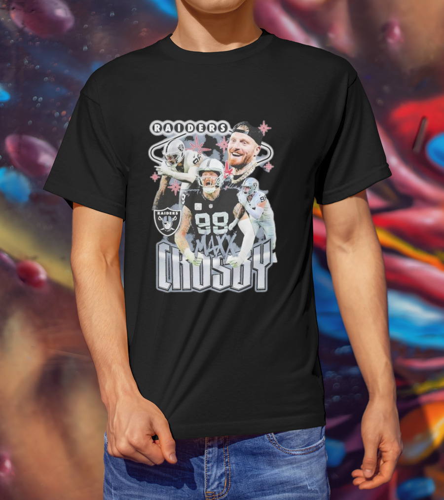 Maxx Crosby Raiders NFL Football Star Las Vegas Player T-Shirt