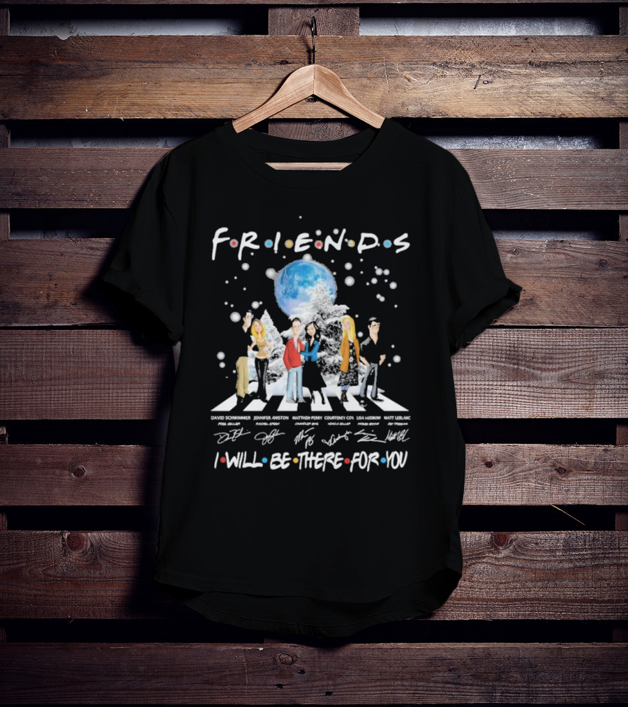 Friends I Will Be There For You Signatures Abbey Road T-Shirt