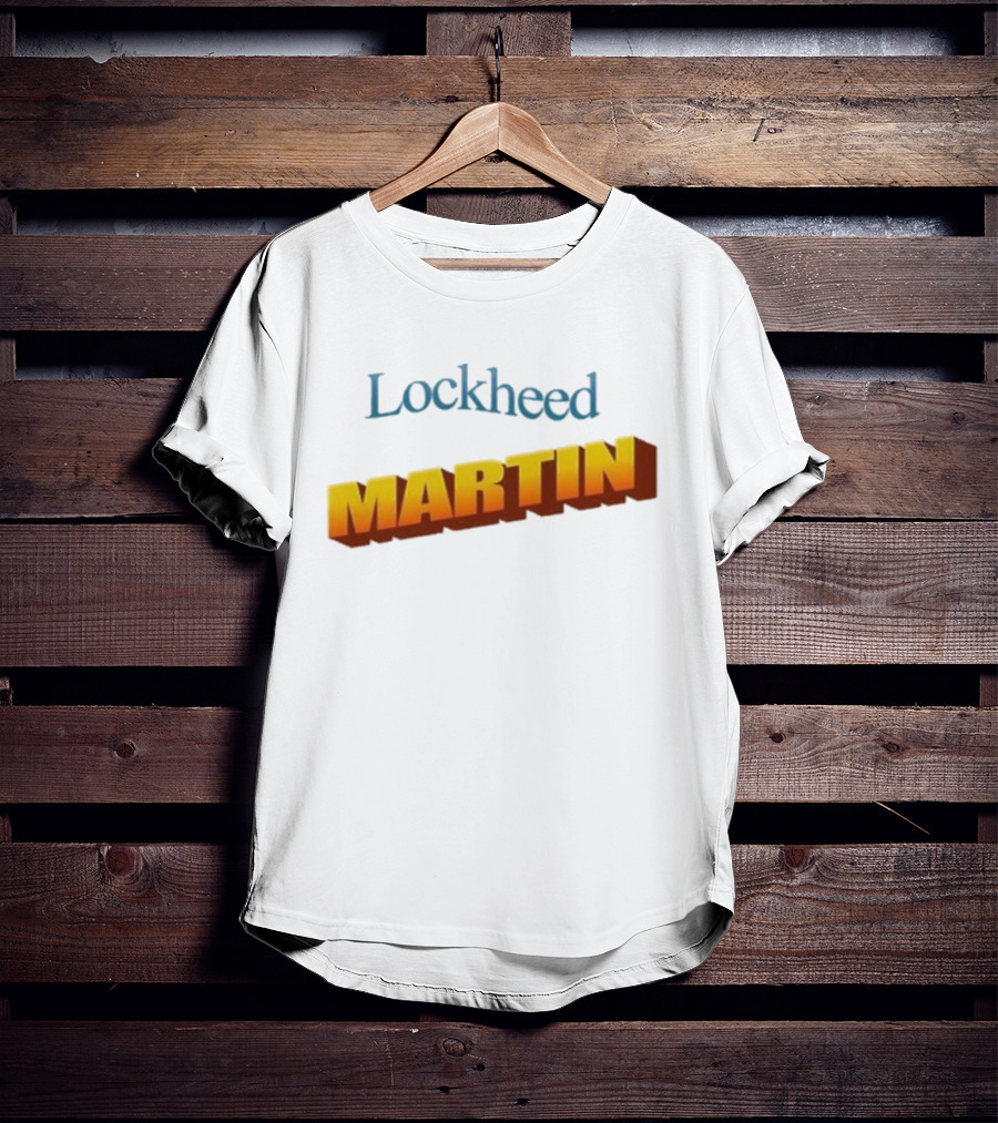 Lockheed Martin Vintage Style Bold Yellow Font T-Shirt