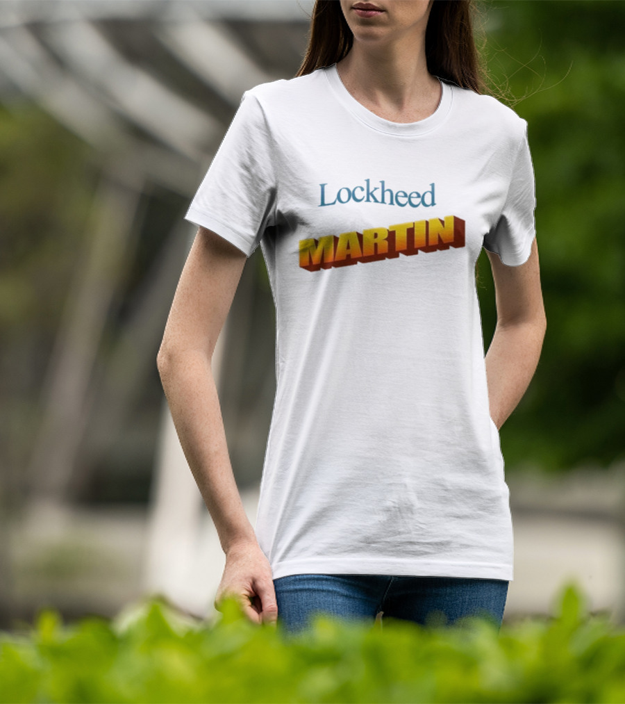 Lockheed Martin Vintage Style Bold Yellow Font T-Shirt